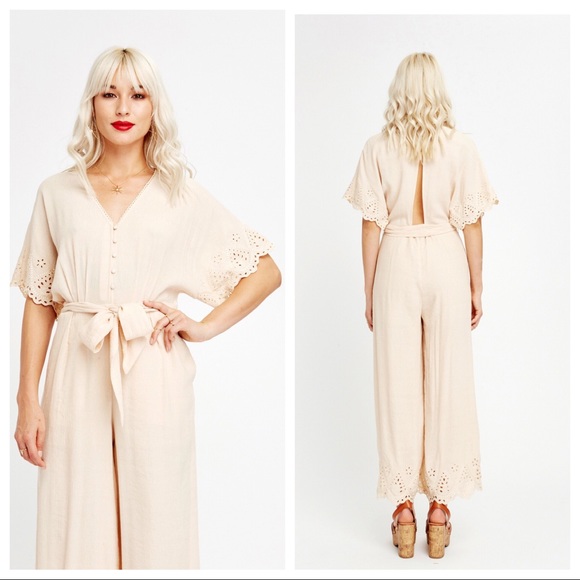 $20 SALE Lost + Wander Dulce De Leche CropJumpsuit - Picture 8 of 9